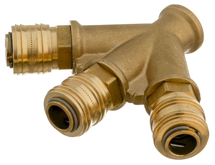 roztrojka s rychlospojkami 3/8