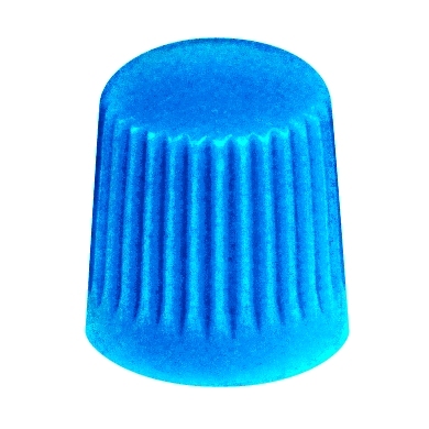 čepička ventil.plast.modrá
