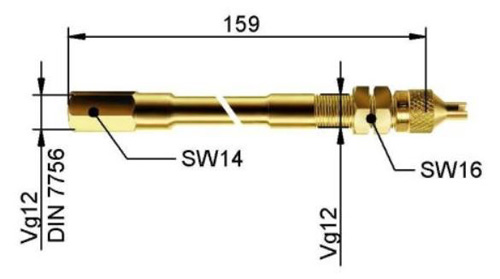 prodloužení EM kov.141/159mm