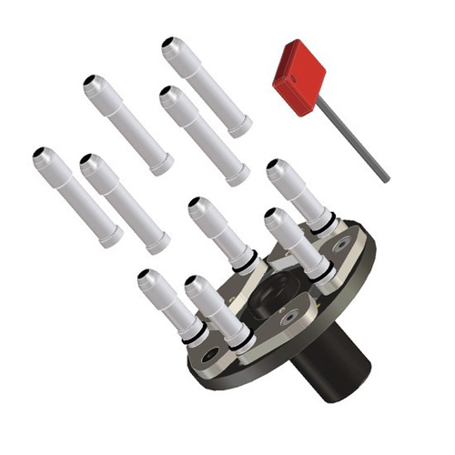 flanš 4-5-6 děrový 40mm PB pneumatické upínání