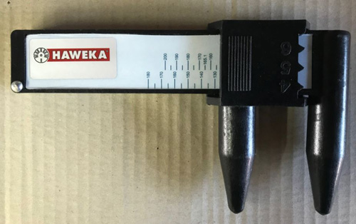 měrka roztečí se stupnicí